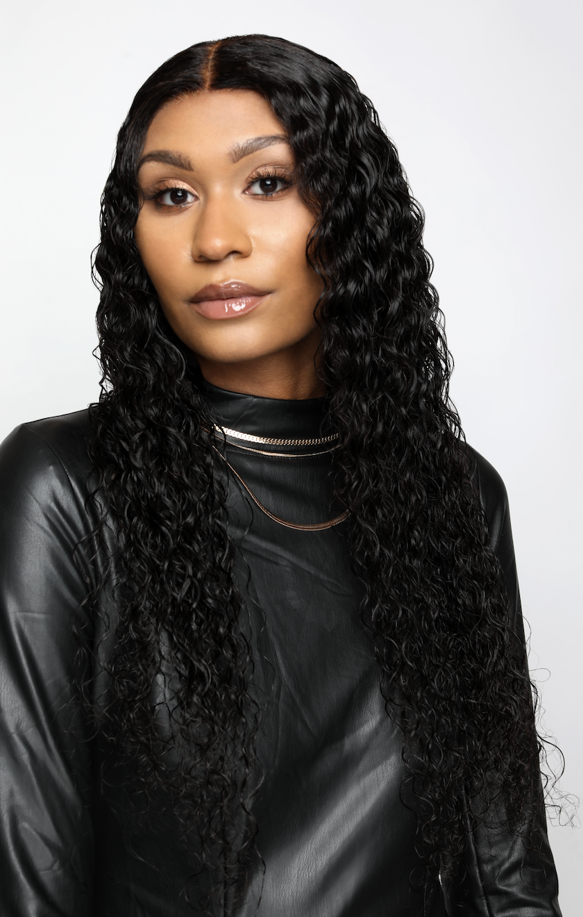 Nefertiti Deep Wave Lace Closure Wig